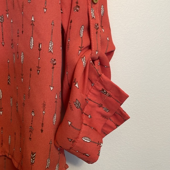 WOMENS SMALL CORAL BLOUSE NEVER WORN - Picture 6 of 6